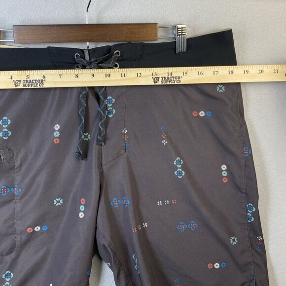 Patagonia Planing Boardshorts Mens 34 Stretch Swim Trunks  9” Inseam Geometric - Picture 5 of 13